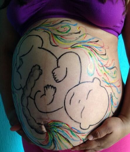MI ESPOSO ME PINTÓ LA PANZA
