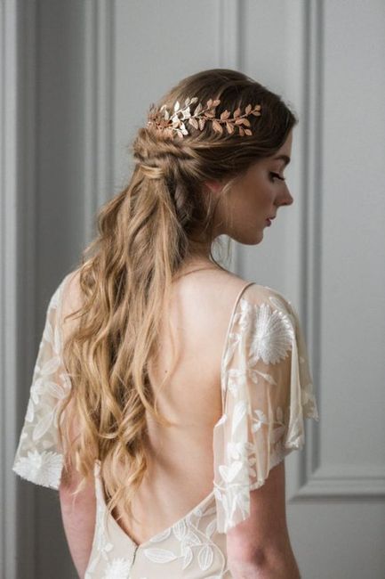 Peinados de novia, media cola 9