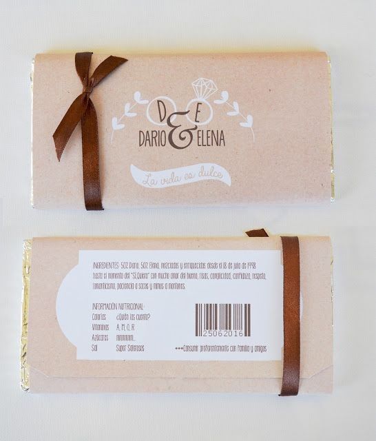 Invitaciones con chocolate 1
