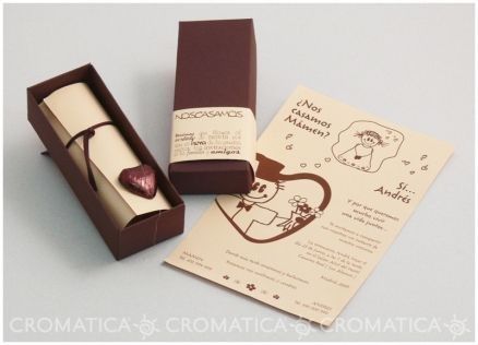 Invitaciones con chocolate 2