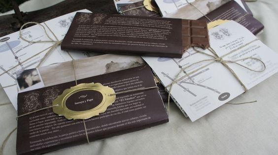 Invitaciones con chocolate 3