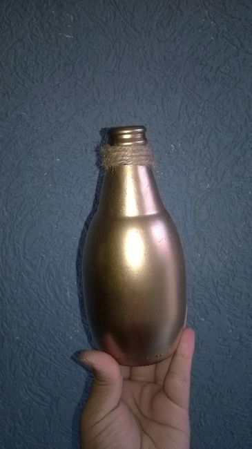 Botella decorada