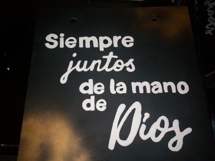 Letrero misa
