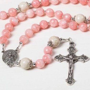 Biblia y rosario en rosa 4