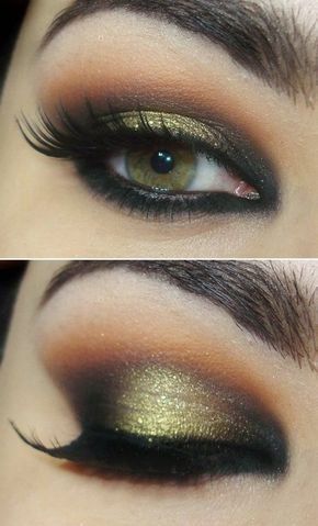 Maquillaje de ojos en tonos verdes 2