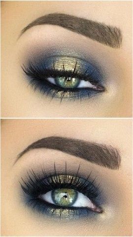 Maquillaje de ojos en tonos verdes 4