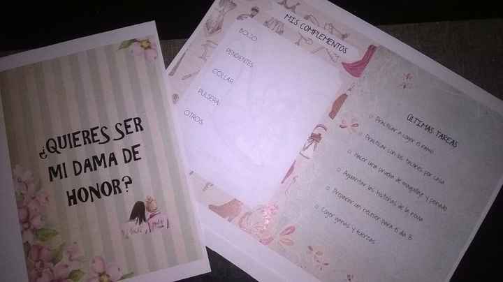 Agenda de dama de honor