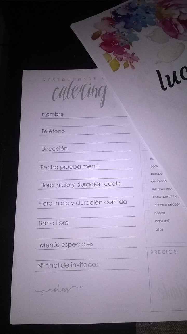 Un poco de la agenda
