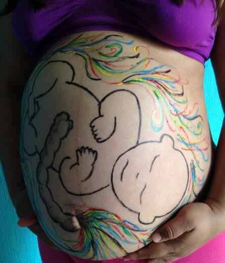 MI ESPOSO ME PINTÓ LA PANZA