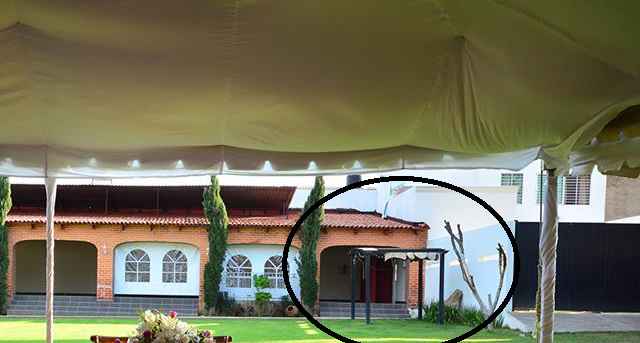 pérgola del jardín