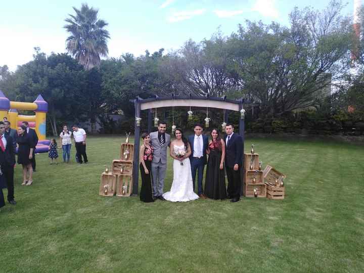 con nuestros amigos y padrinos