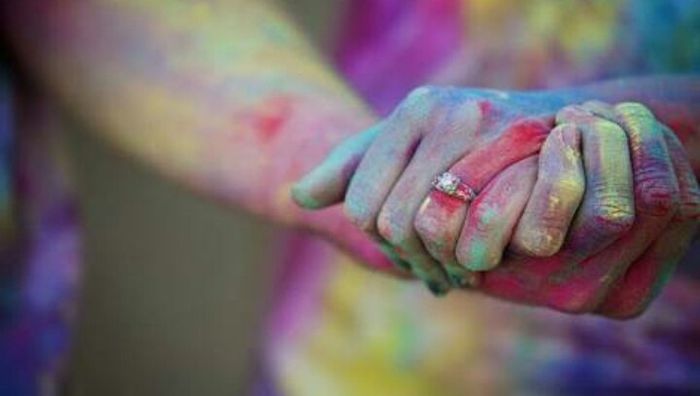 Idea de sesión de fotos polvos de colores - 1