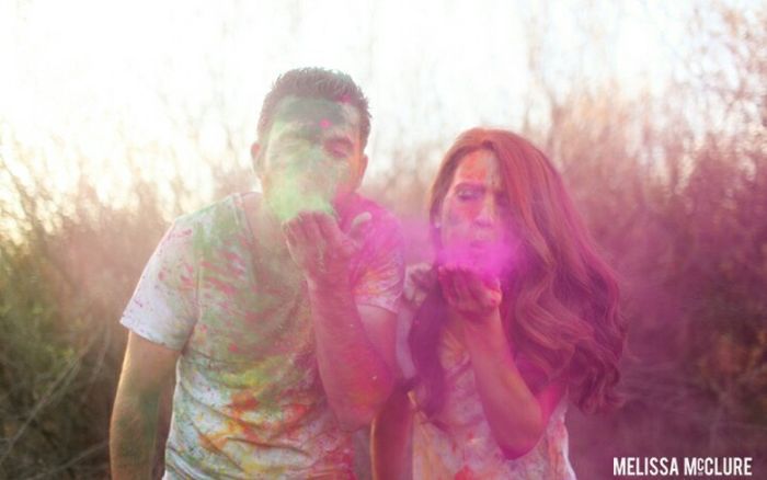 Idea de sesión de fotos polvos de colores - 7