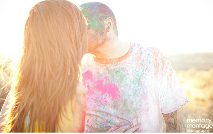Idea de sesión de fotos polvos de colores - 10