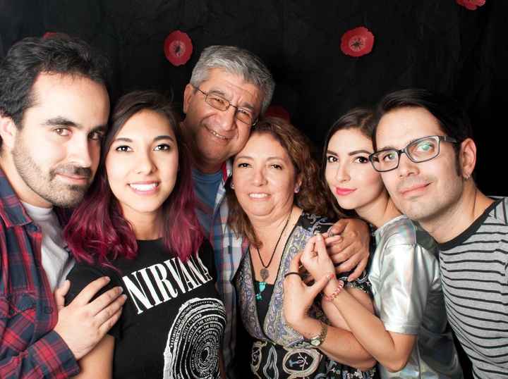 foto con familia