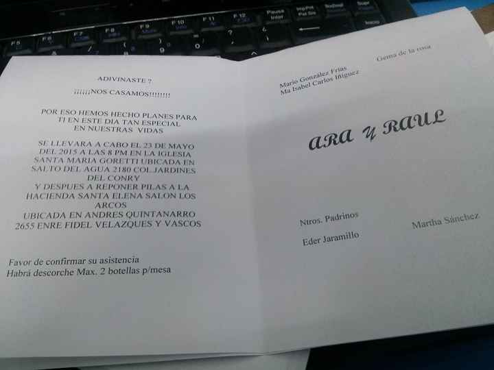 Invitaciones boceto y avanses - 2