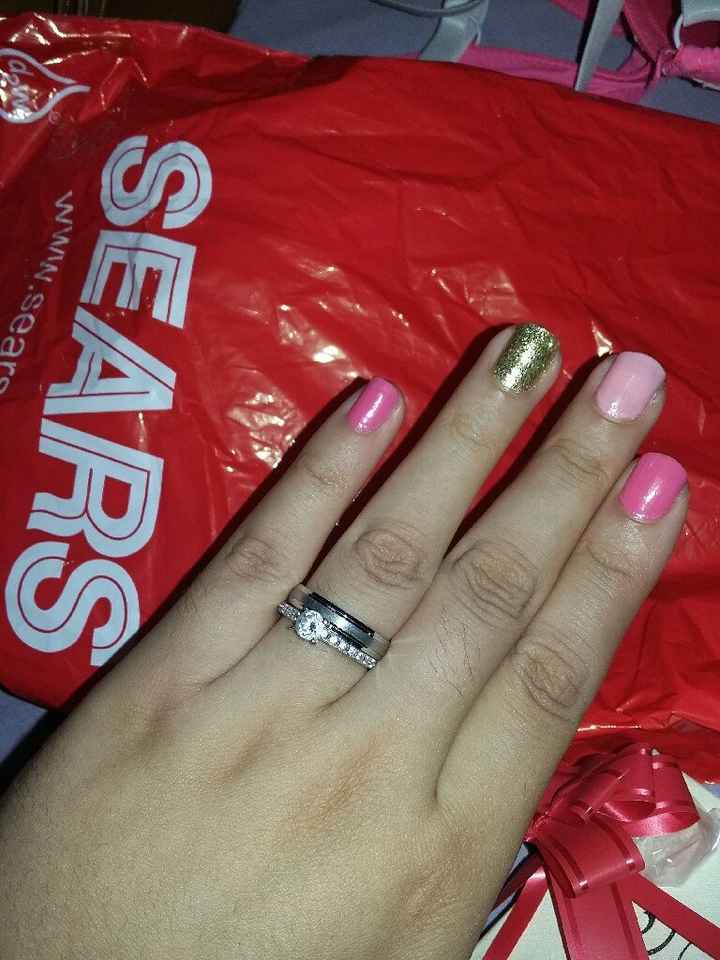Por fin  nuestras argollas.!! 😍💜💍💍 - 1