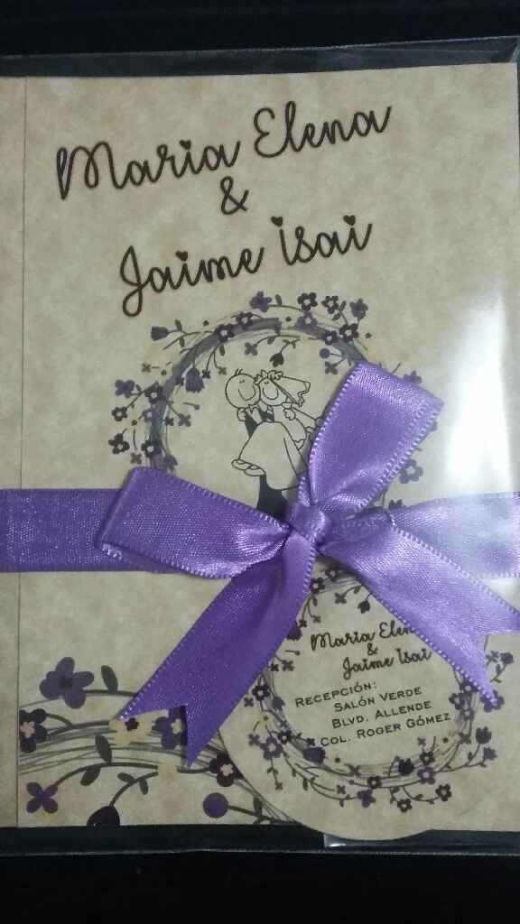  y con ustedes... Nuestras Invitaciones 😍💜 - 1