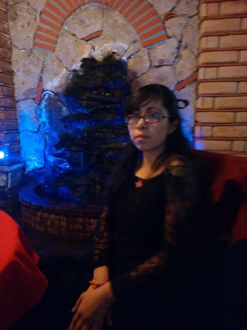 yo y la fuente de luces