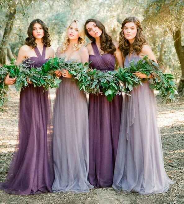 Color del vestido de damas ¿? - 1