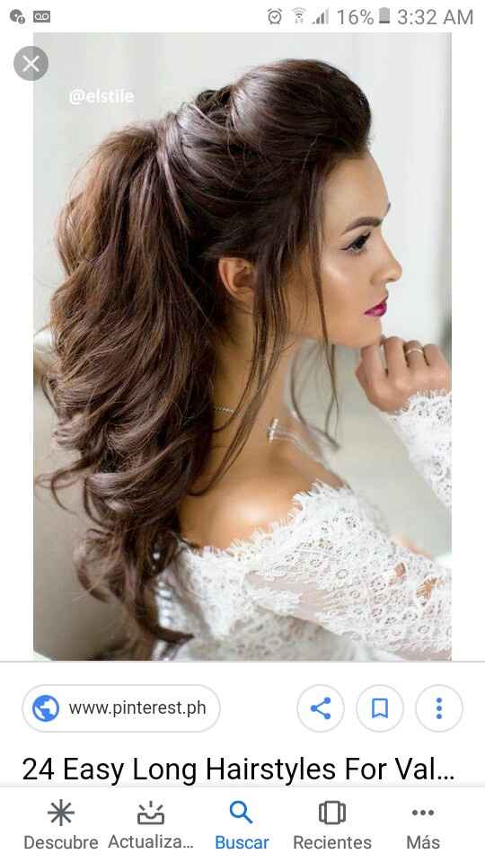 ¿Peinado recogido o semirecogido? - 2