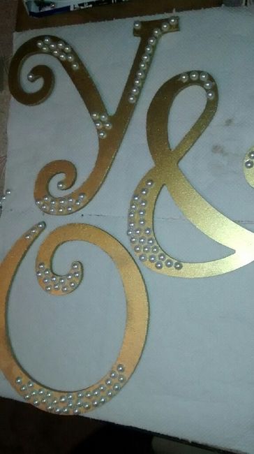 Mis letras dy en dorado, lindas! - 2