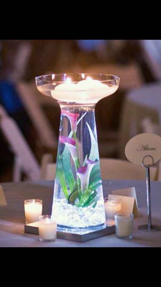 Centros de mesa color morado - 2