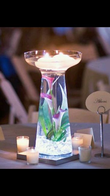 Centros de mesa color morado - 2