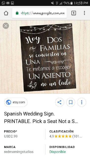 q poner en la entrada de la Boda! - 1