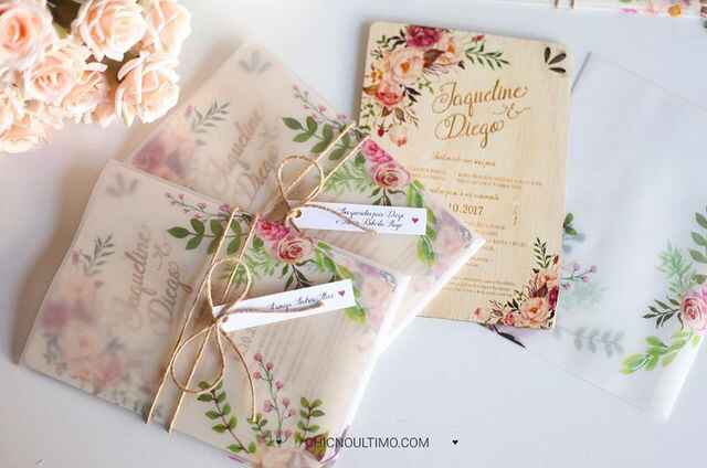 Completa la frase: Mis invitaciones serán... - 1