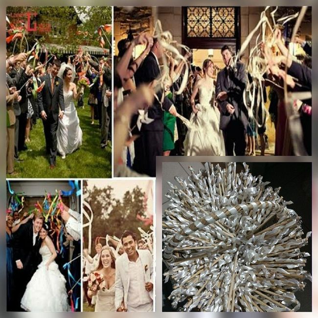 diy Wedding Ribbon Wands o Varitas de Boda - 1