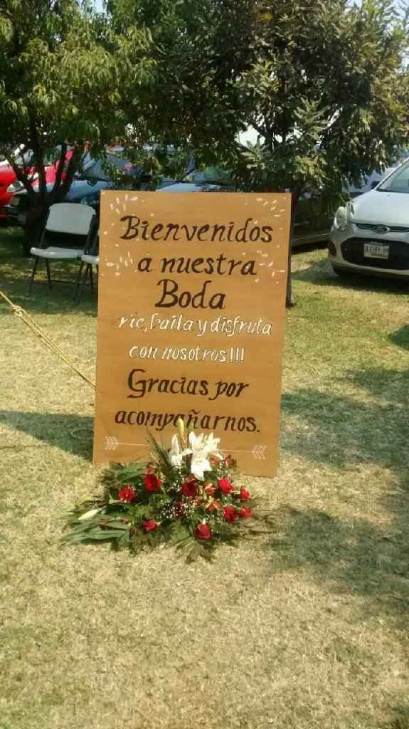 Letreros de bienvenida para la recepción - 1