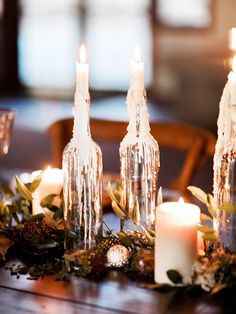 Los arreglos de las mesas! 