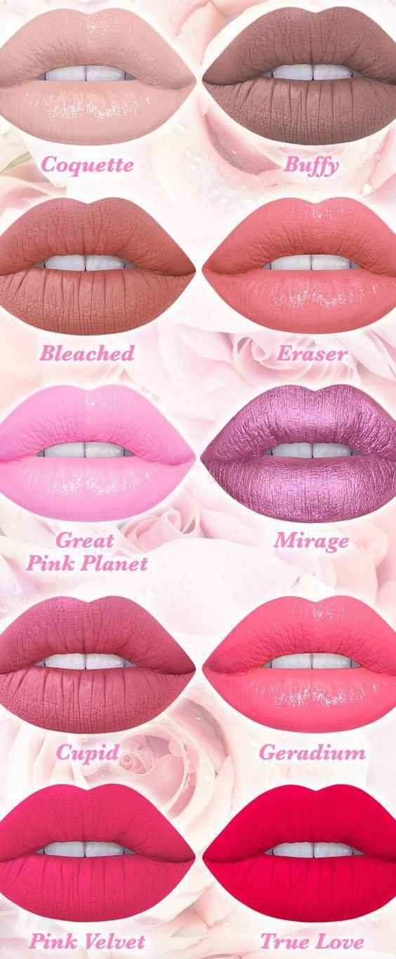 Y hay MILES de opciones para los labios! 