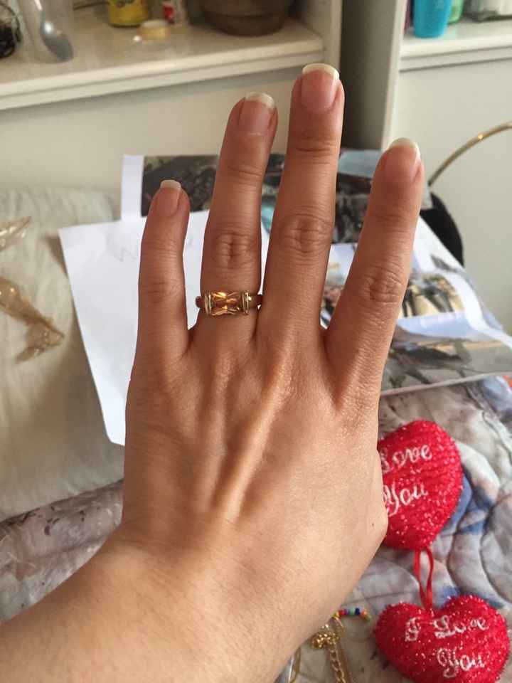 ¿cómo es su anillo de compromiso? - 2