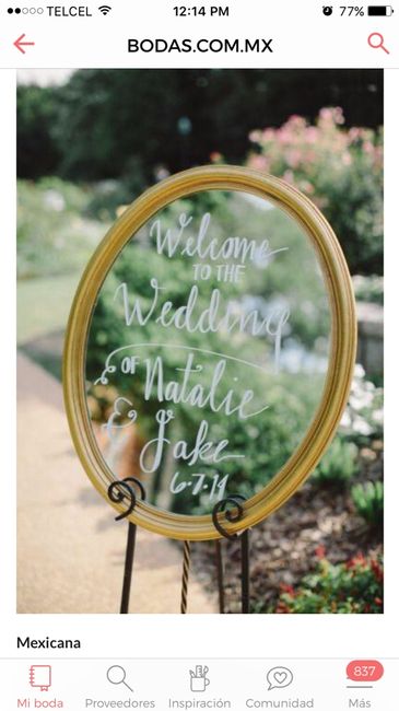 Cartel de bienvenida - 1