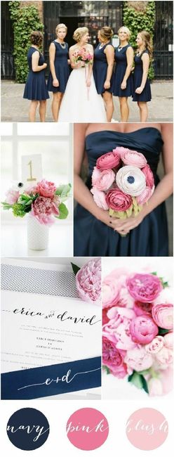 Combinación de colores rosa y plata - 2