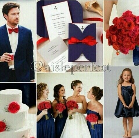 Combinaciones de colores en azul y rojo, en distintivos de mujeres y hombres - 1