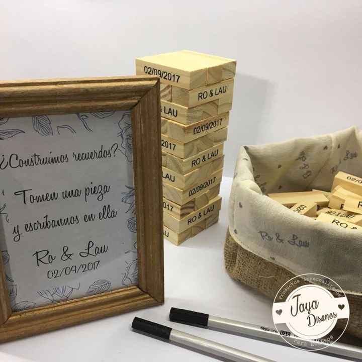 Jenga - libro de firmas