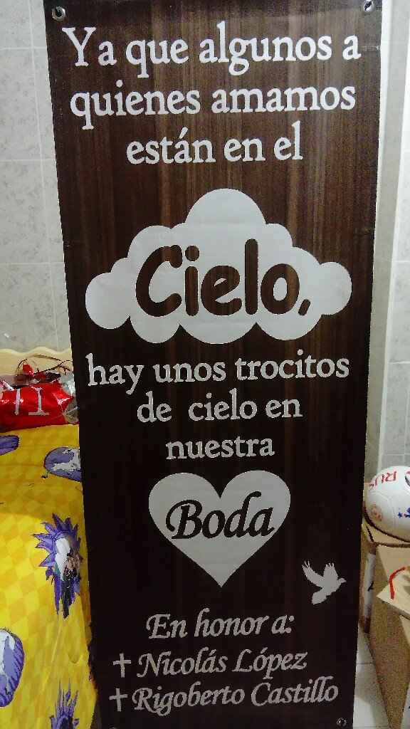 Cartel en honor a mis abuelitos - 1