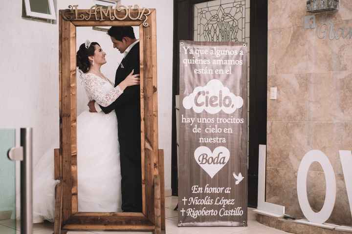 Cartel en honor a mis abuelitos...