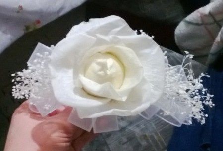 Otra vista de mi tocado!!