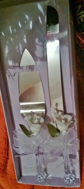 la palita y cuchillo para pastel!!