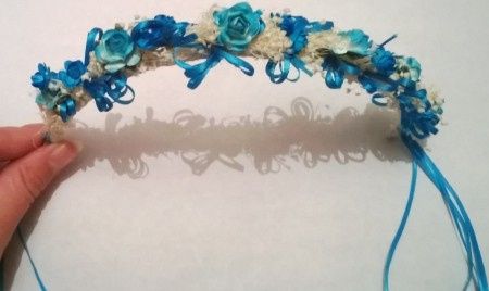 Corona de flores para mis pajesitas