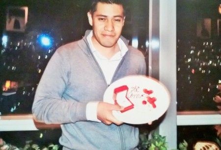 Mi esposo con la sorpresaa!!