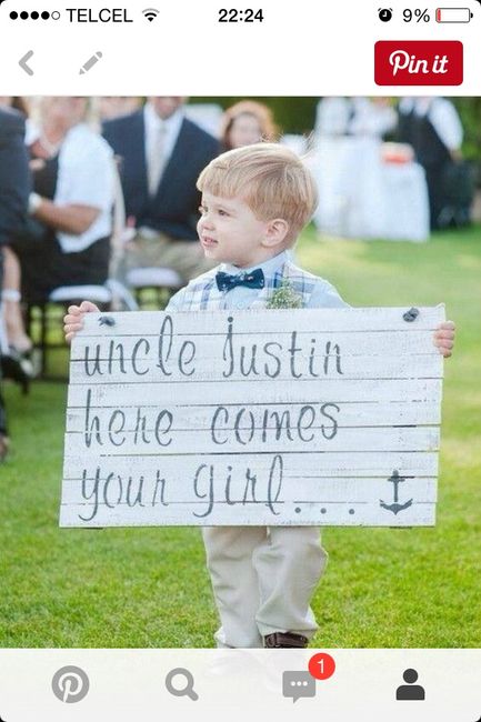 Cartel ahi viene la novia? - 1