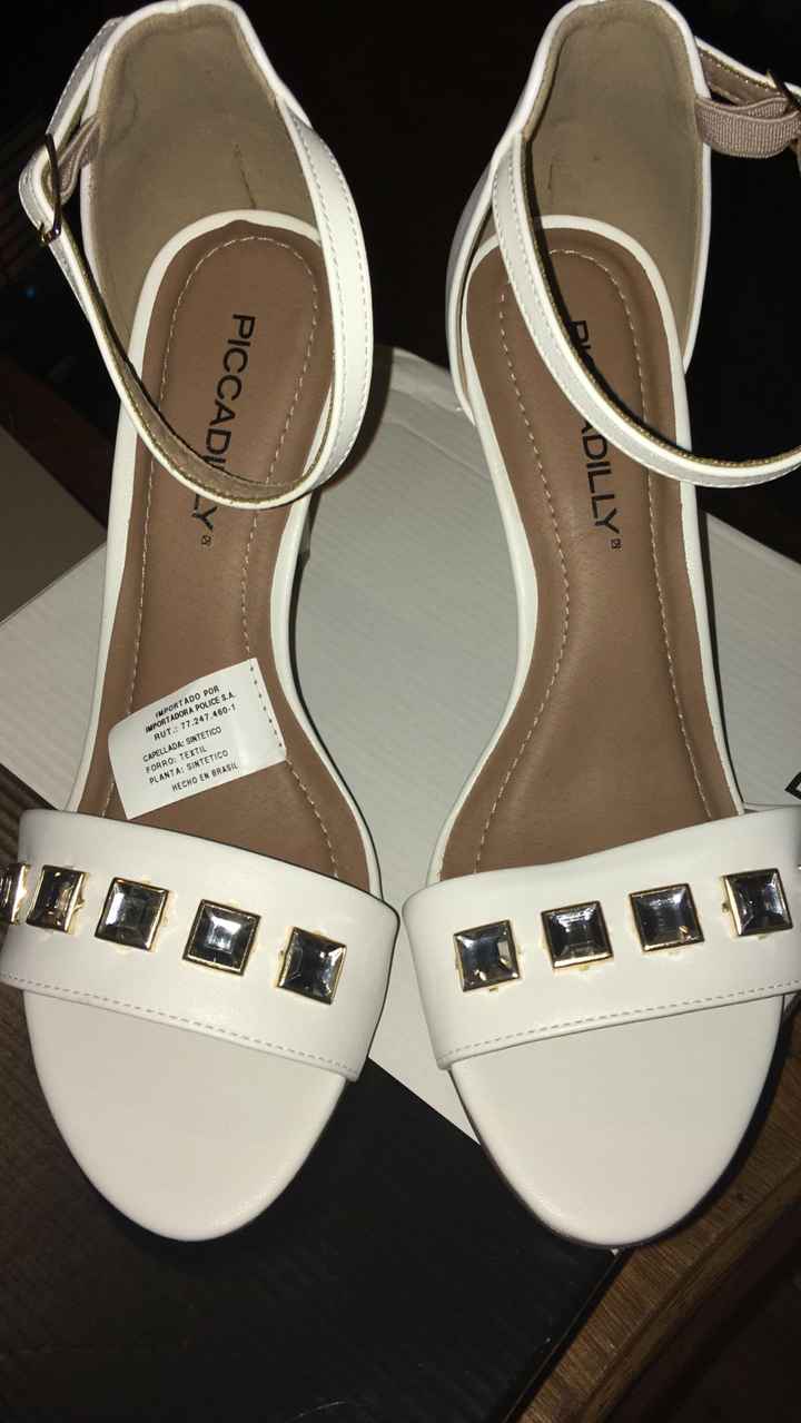 Llegaron mis zapatos para la boda civil 1
