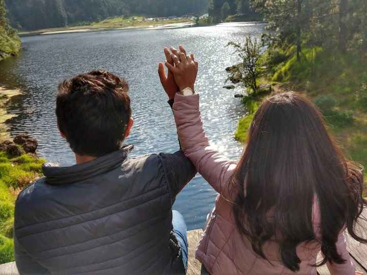 Foto tomada por una de mis amigas después de la propuesta. 