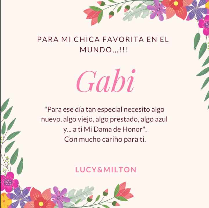 Etiqueta para cada regalo 