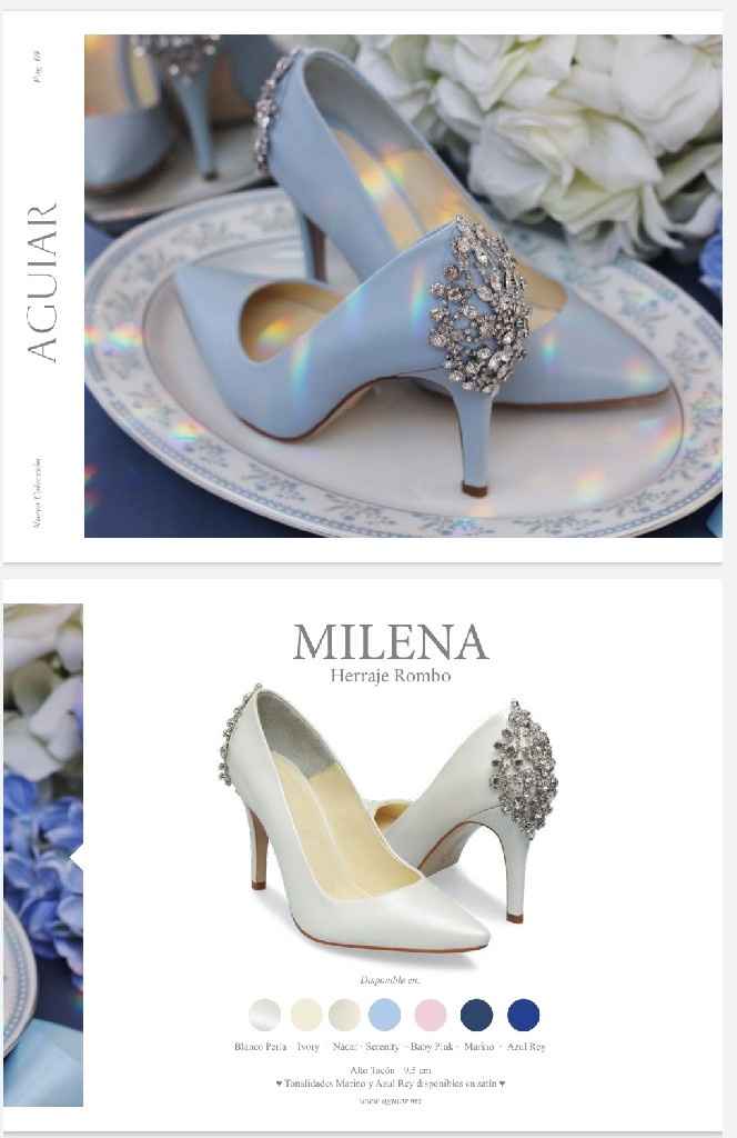 Zapato boda azul 💎 - 1